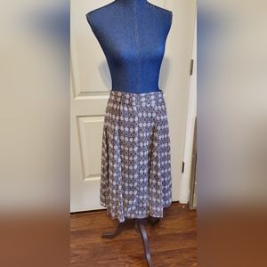 A line gray print skirt